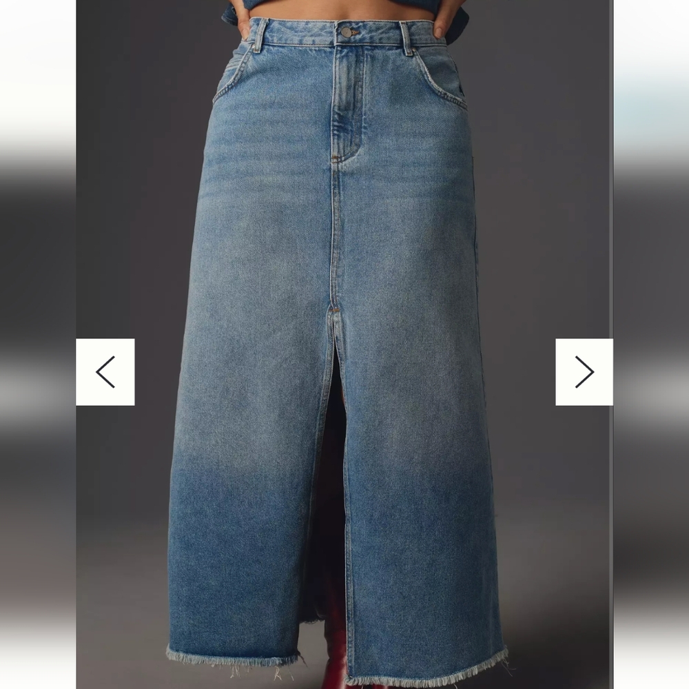 Anthropologie Denim Skirt